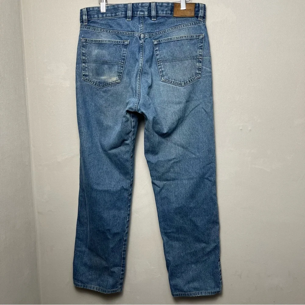 Ermenegildo Zegna Italian Denim Jeans 100% Cotton Slim Fit Distressed Size 34x29